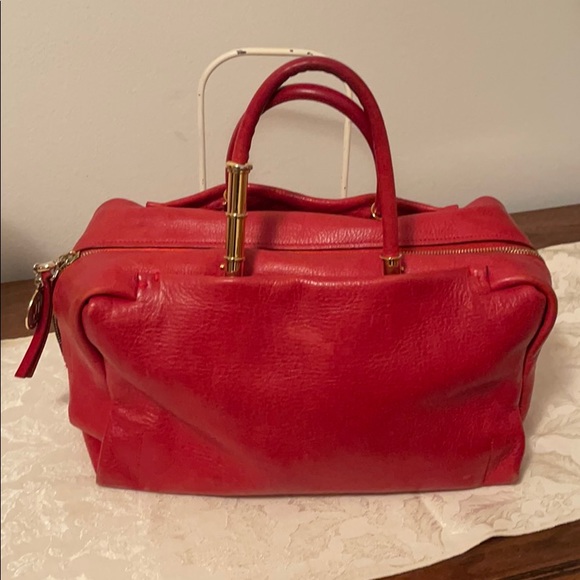 Lanvin Handbags - Lanvin Red Satchel